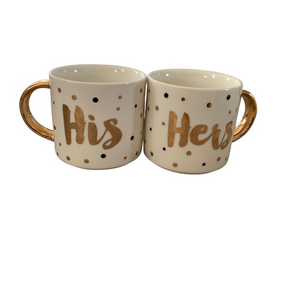 The Leonardo Collection Gold Edition His & Hers stackable mugs - Picture 2 of 4